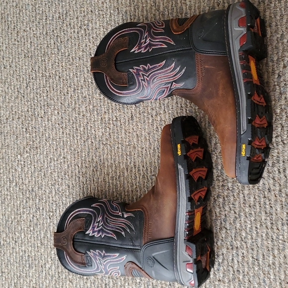 Justin Boots Shoes Justin Vibram Sole Work Boots Poshmark